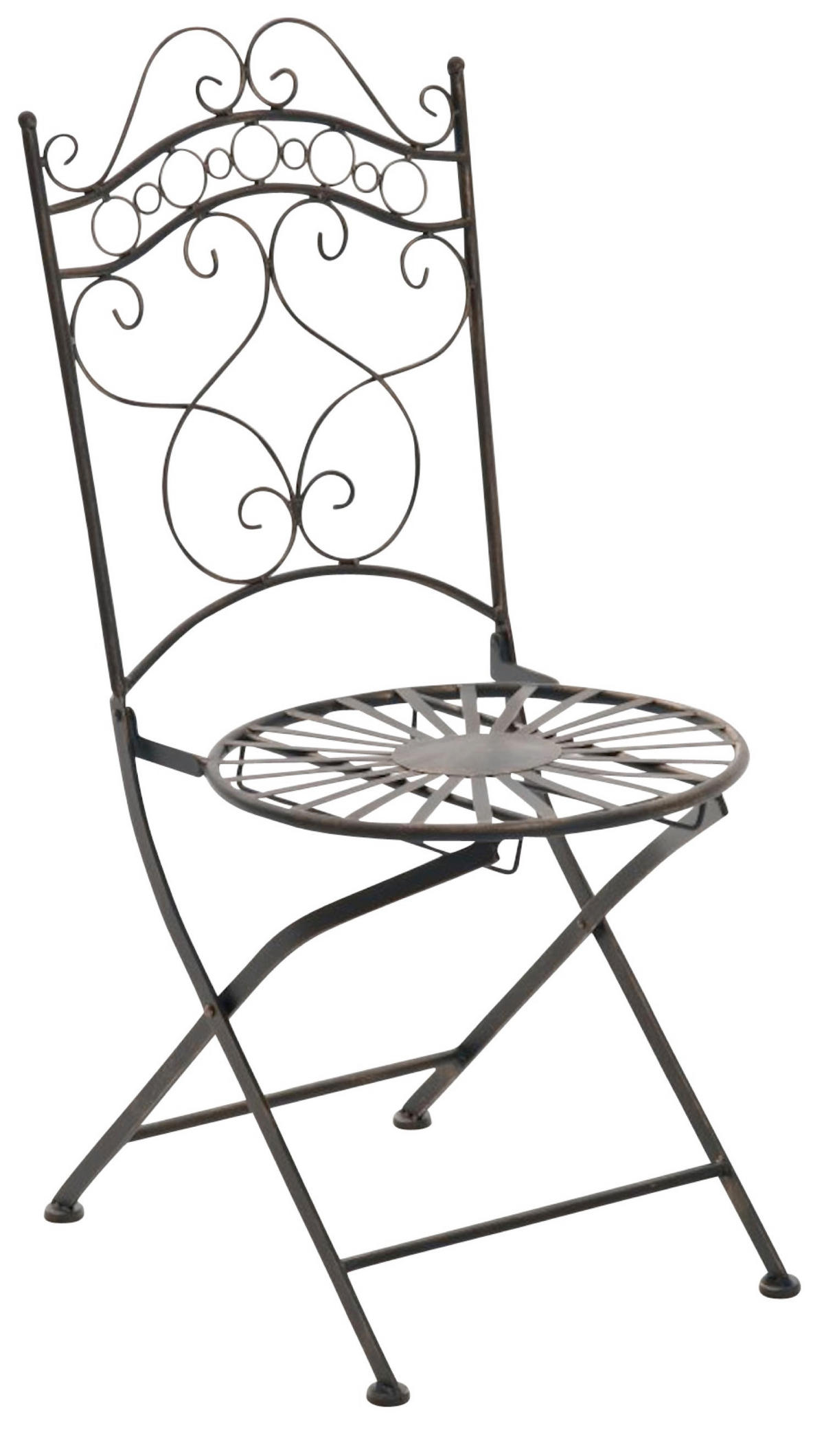 GARTENSTÜHLE Indi - 2er Set - bronze - Braun, Metall (40/50/92cm) - TPFGarden