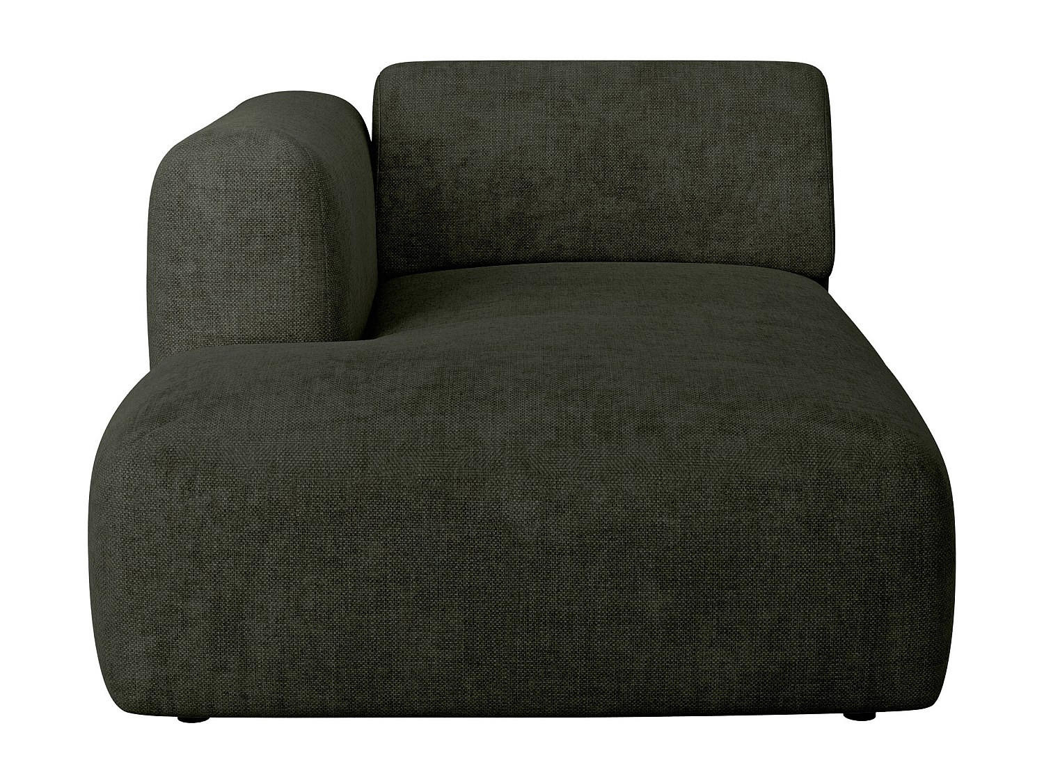 RECAMIERE ohne Schlaffunktion - 1 Person - stoff - grün Pogni - Grün, Textil (108/73/163cm) - Vente-Unique