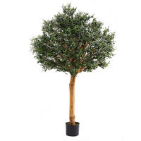 KUNSTBAUM Künstlicher Olivenbaum – Eleutherios 210 cm - Grün, Kunststoff (210cm) - aplanta