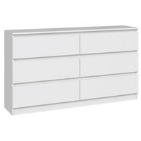 KOMMODE Malwa weiß, 75 x 138 x 40 cm - Weiß, Holzwerkstoff (138/75/40cm) - Selsey