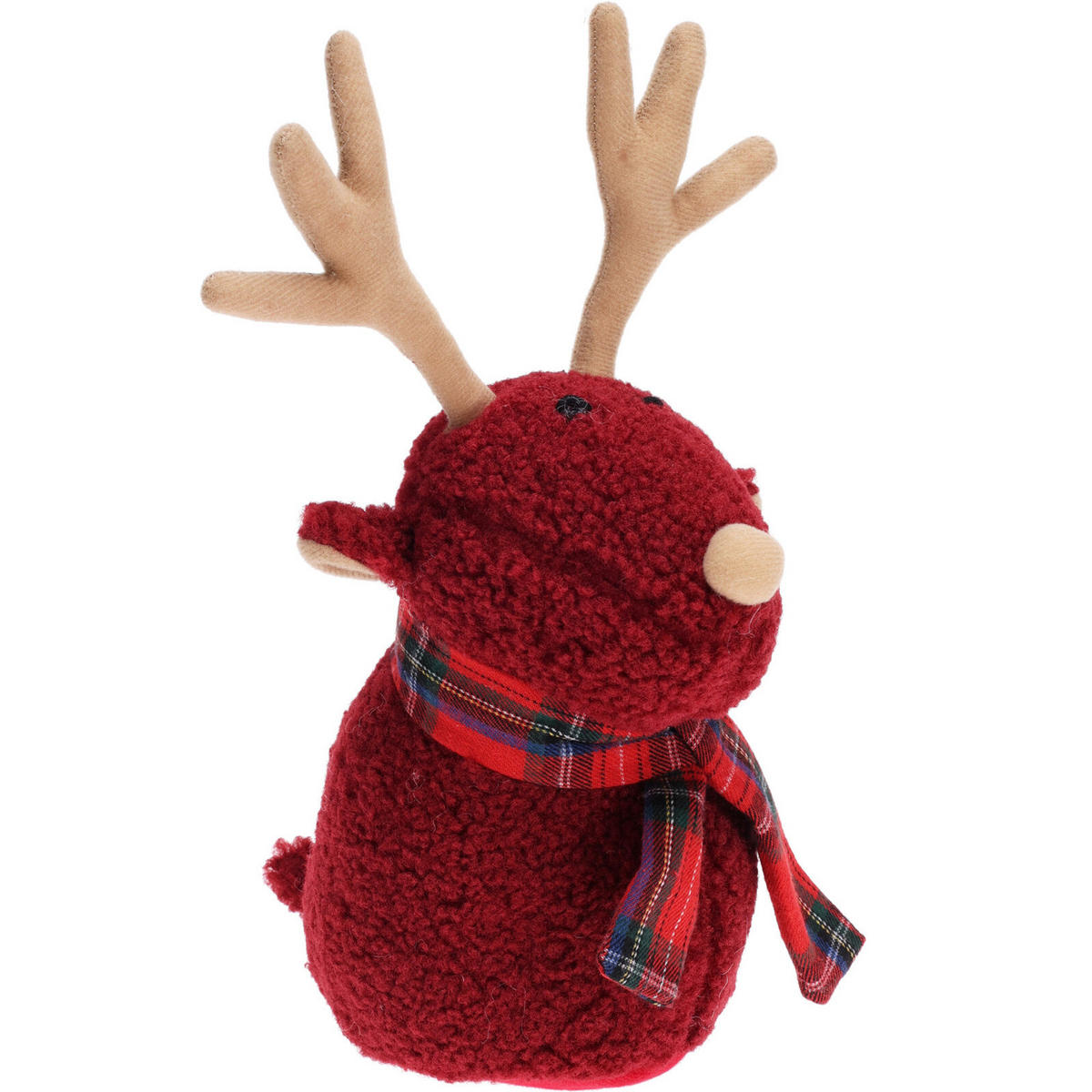 TÜRSTOPPER Rentier - Rot, Textil (20/22cm) - Home Styling Collection