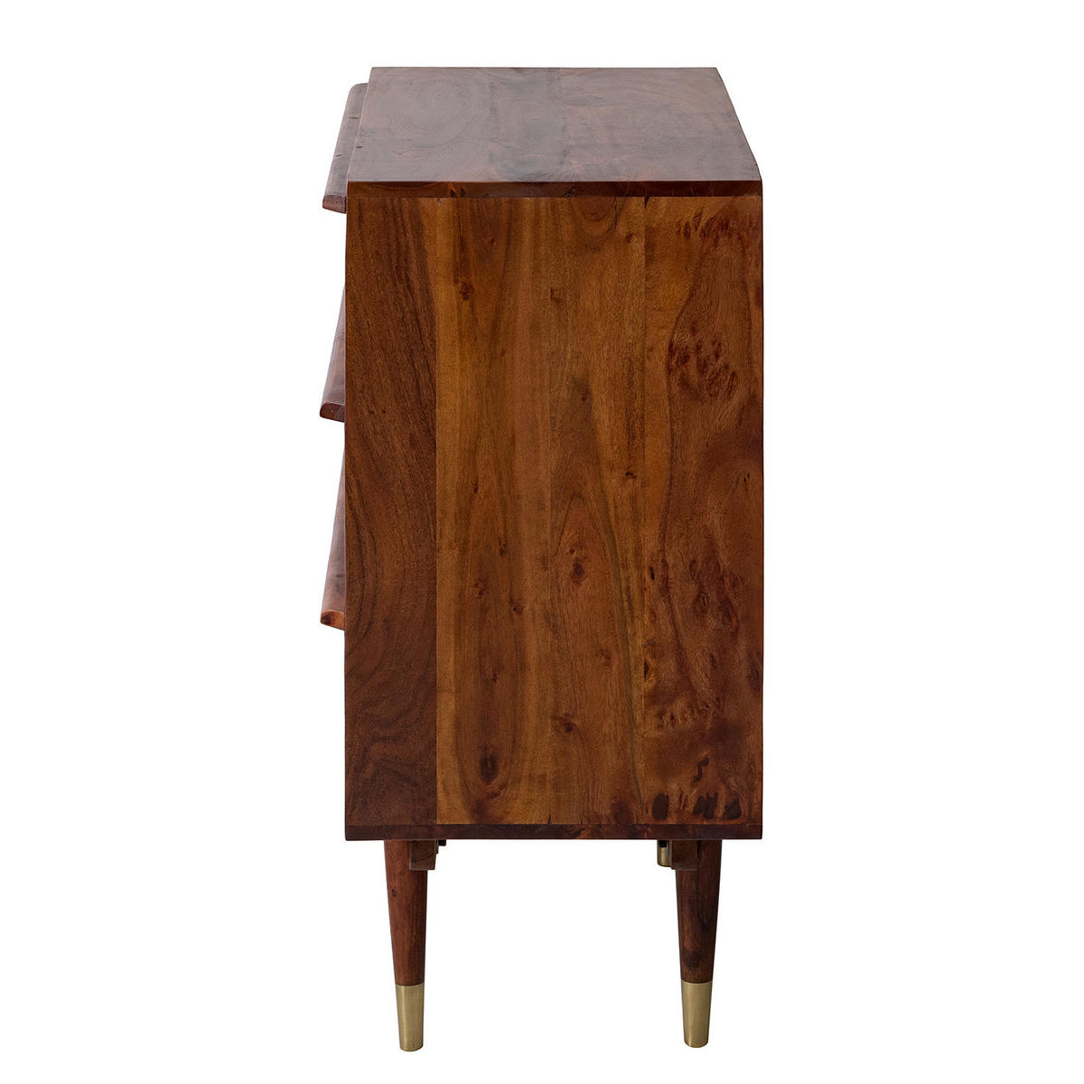 KOMMODE - Akazie massiv / Metall - Akaziefarben, Holz (90/90/43cm) - home24