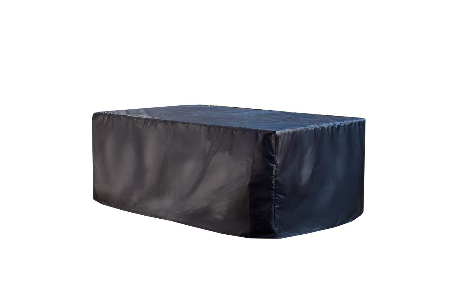 SCHUTZHÜLLE für Gartenmöbel Florida Schwarz - Schwarz, Kunststoff (110/73/110cm) - Concept Usine
