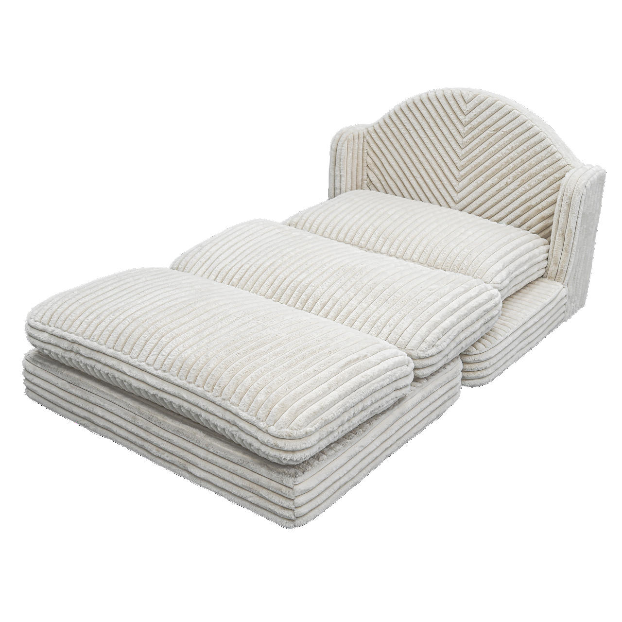 SCHLAFSESSEL Beige 4094 - Beige, Textil (120/60/200cm) - Vercart