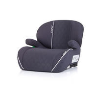 SITZERHÖHUNG Sonic dunkelgrau Isofix, i-Size, 125-150 cm, Armlehne - Dunkelgrau/Grau, Kunststoff (44/38/49cm) - Chipolino