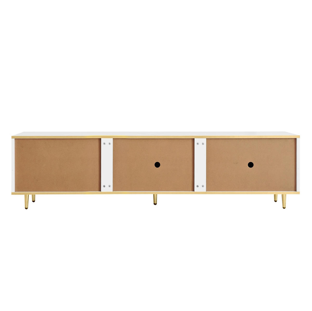 TV-LOWBOARD 170/37/45 cm mit 2 Schubladen und 2 Türen - Weiß, Holzwerkstoff (175/45/40cm) - BEAOK