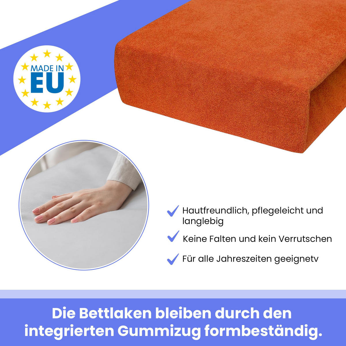 SPANNBETTLAKEN 160/200 cm, Frottee Elastisch 100 % Baumwolle Rostbraun - Terracotta, Textil (160/200cm) - Best For Home