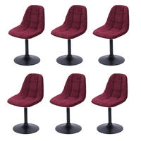 ESSZIMMERSTUHL Bordeaux 6er-Set - Bordeaux, Textil (47/83/43cm) - MCW