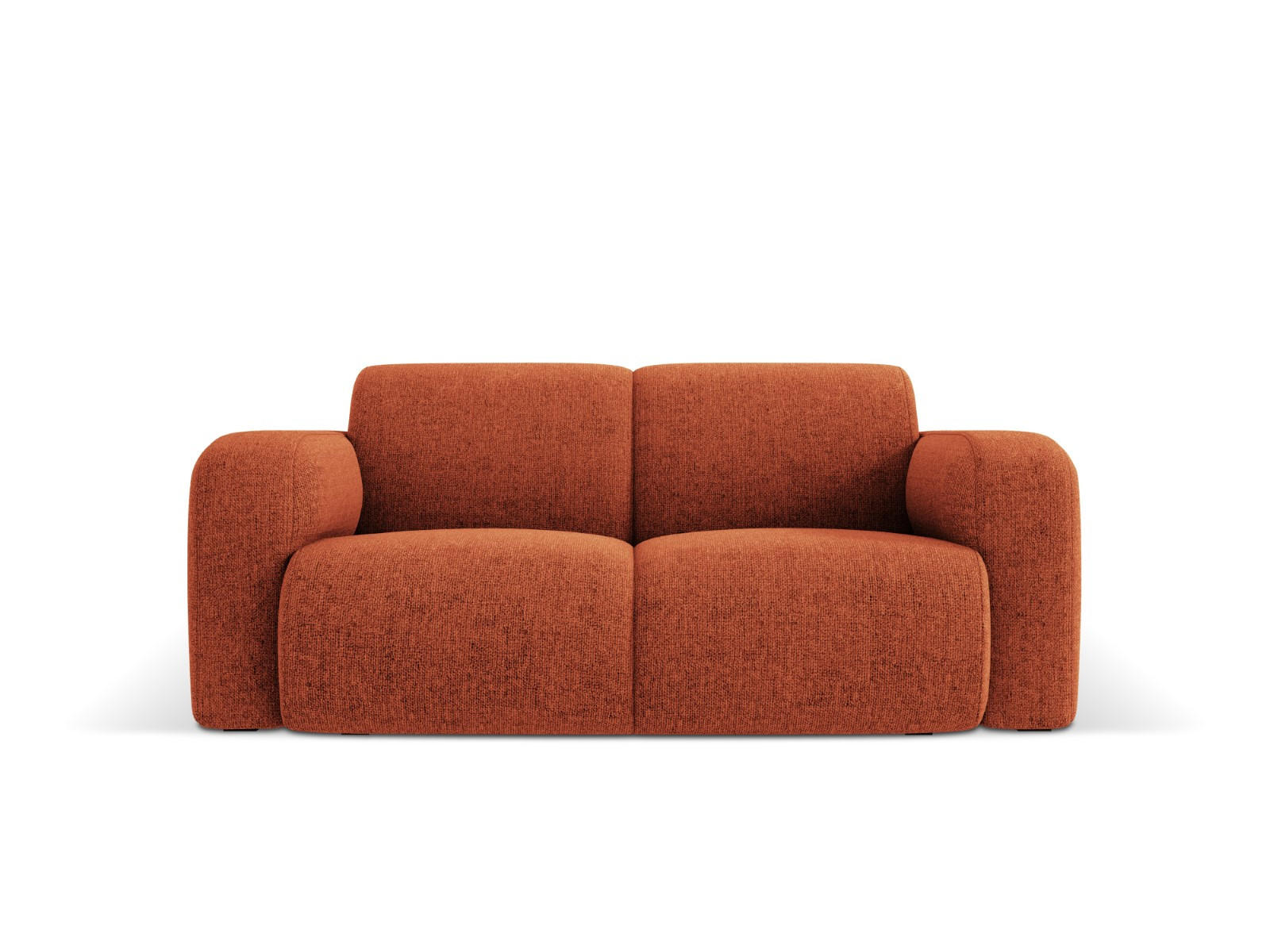 SOFA Molino aus Chenille-Stoff terrakotta 2 Sitzplätze - Terra cotta, Textil (95/72/170cm) - Micadoni
