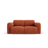 SOFA Molino aus Chenille-Stoff terrakotta 2 Sitzplätze - Terracotta, Textil (95/72/170cm) - Micadoni
