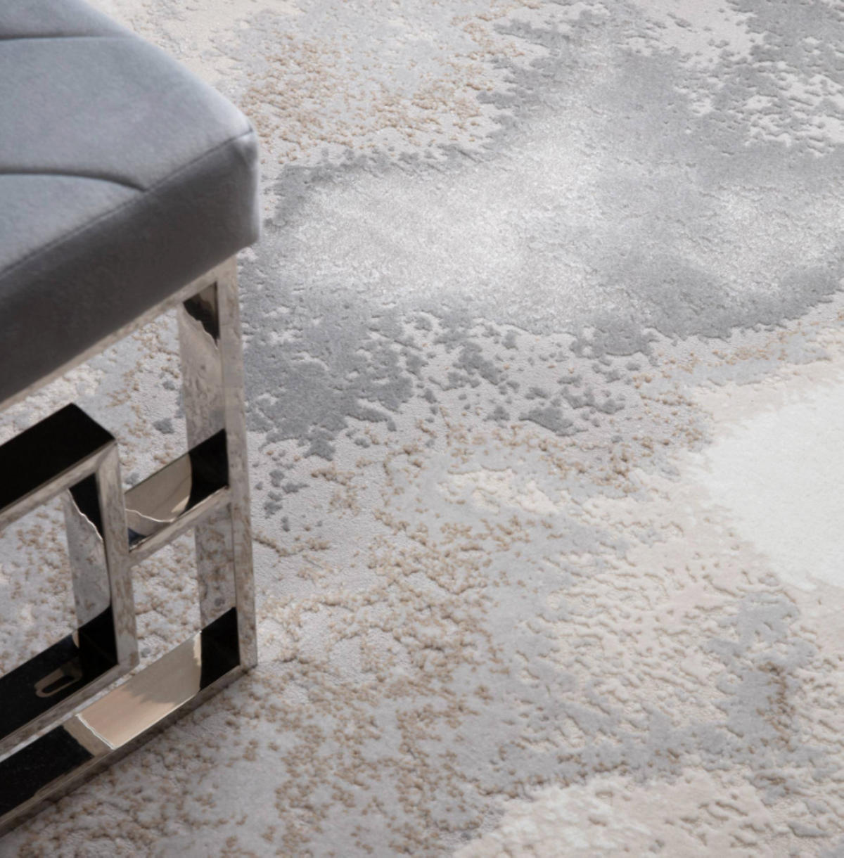 TEPPICH modern Wohn-/Schlafzimmer STERLING Grau 120x170 cm - Grau, Textil (120/170cm) - Novatrend