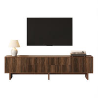 TV-LOWBOARD aus Spanplatte 180x40x56 cm Walnuss mit 4 Schubladen und 2 Türen - Braun, Holzwerkstoff (180/56/40cm) - IVMEU