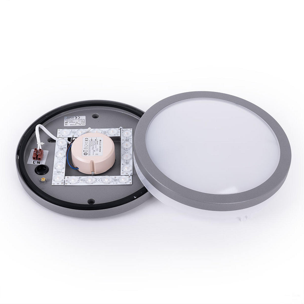 LED WANDEINBAULEUCHTE LOCANA Weiß - Weiß, Metall (26/26/9.5cm)