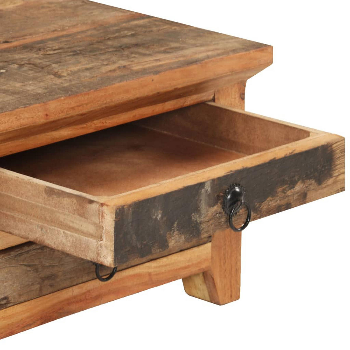 COUCHTISCH 90/50/31 Cm Recyceltes Massivholz - Braun, Holz (90/50/31cm) - vidaXL