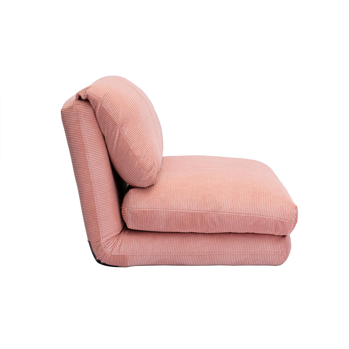 SCHLAFSESSEL 1-Sitzer Cord Rosa SPENCER - Pink, Textil (82/62/82cm) - Miliboo