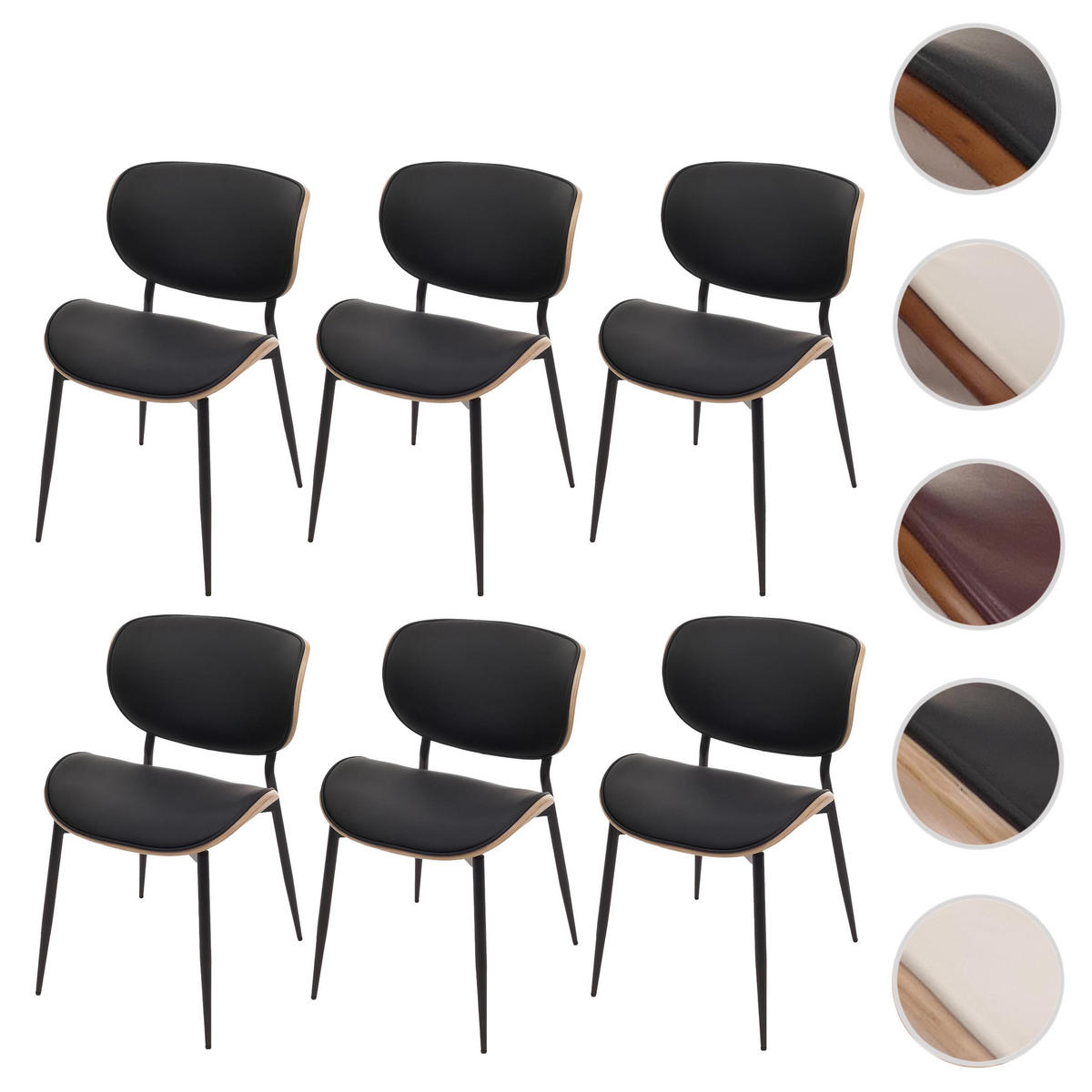 ESSZIMMERSTUHL Beige, Schwarz - Beige/Schwarz, Textil (50/80/51cm) - MCW