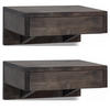 NACHTTISCH Bo 2er Set, schwarze Birke, 30/40/18 cm - Schwarz, Holz (40/18/30cm) - WOODEK