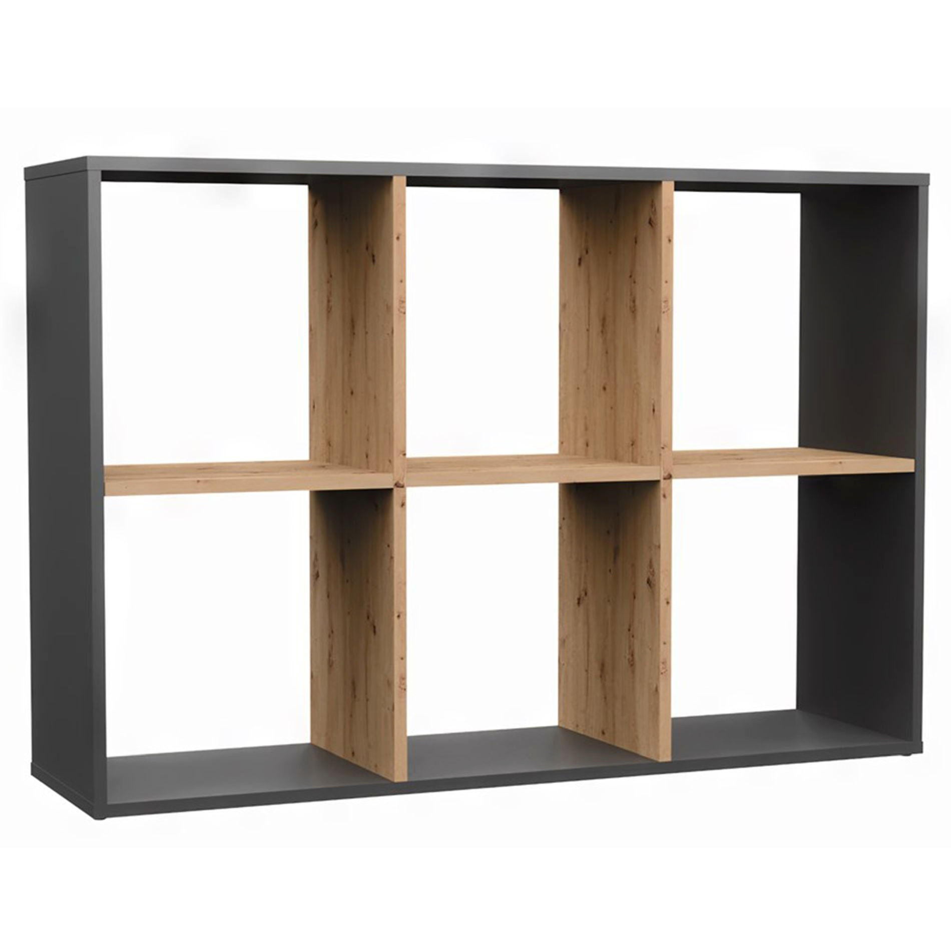 STANDREGAL Malax Artisan-Eiche/Anthrazit 110 cm - Eichefarben/Schwarz, Holzwerkstoff (110/75/30cm) - Selsey