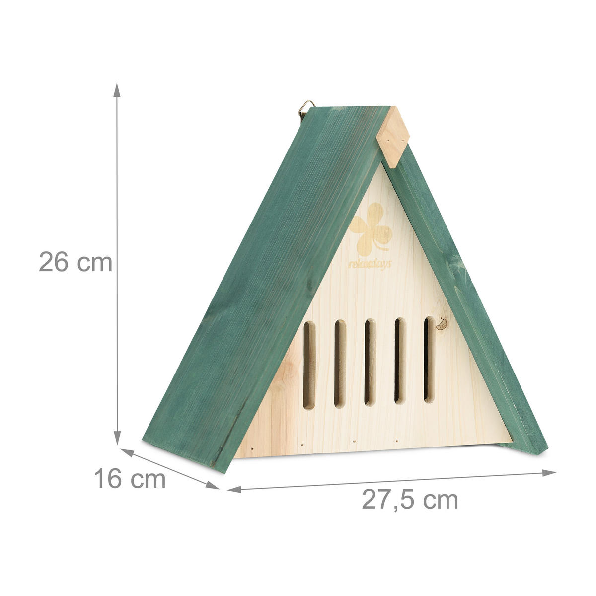 SCHMETTERLINGSHAUS - Multicolor, Holz (27.5/26/16cm) - Relaxdays