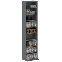 CD-REGAL Grau 33/24/140 cm - Grau, Holzwerkstoff (24/140/33cm) - PANGIVO