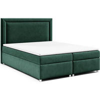BOXBETT Trinity K-3 Bonellfederkern inkl. Topper - Grün, Holz/Holzwerkstoff (140/200cm) - Best For Home