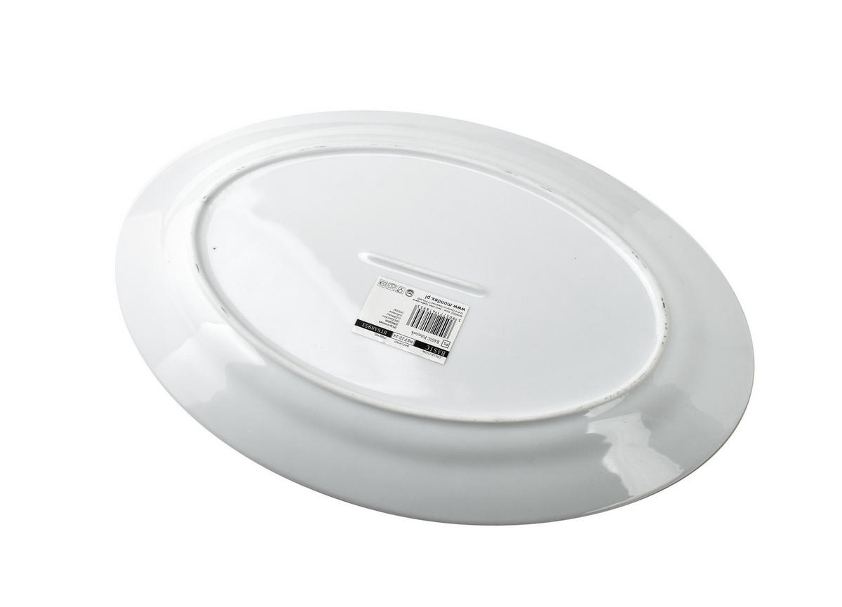 SERVIERPLATTE Basic Weiß 35/24/3 cm Keramik - Weiß, Keramik (24/3/35cm) - Mondex