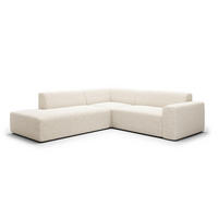 ECKSOFA Torino 5 Sitzplätze Beige - Beige, Holz (264/254cm) - Petits-meubles