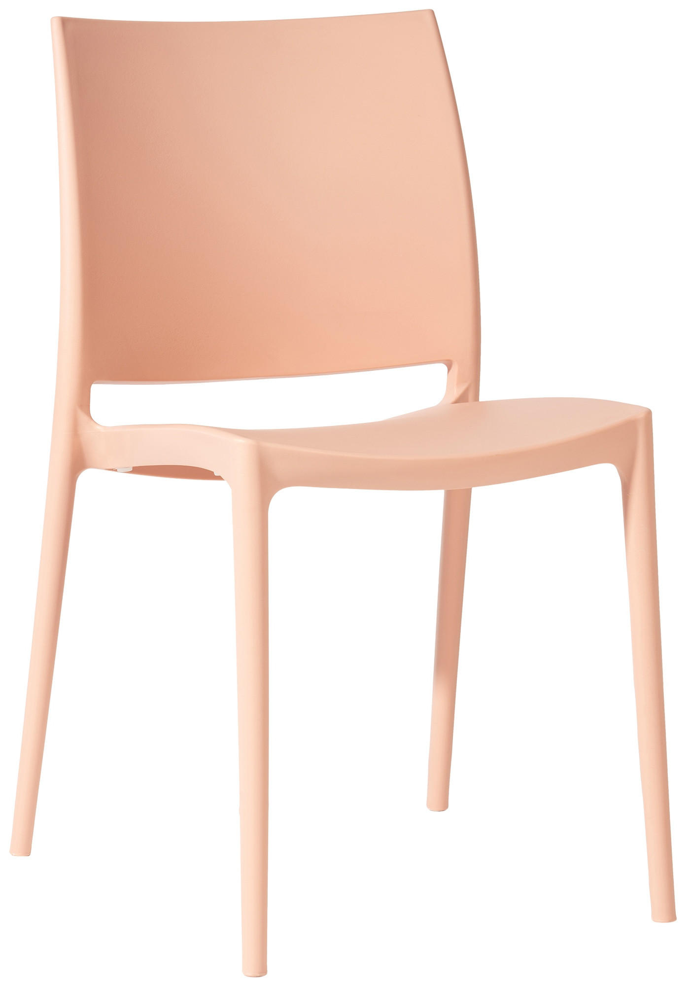 GARTENSTUHL Kunststoff Pfirsich - Pink, Kunststoff (42/81/49cm) - CLP
