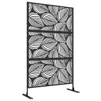 GARTENSICHTSCHUTZ, Stahl, Schwarz - Schwarz, Metall (45/198cm) - Outsunny