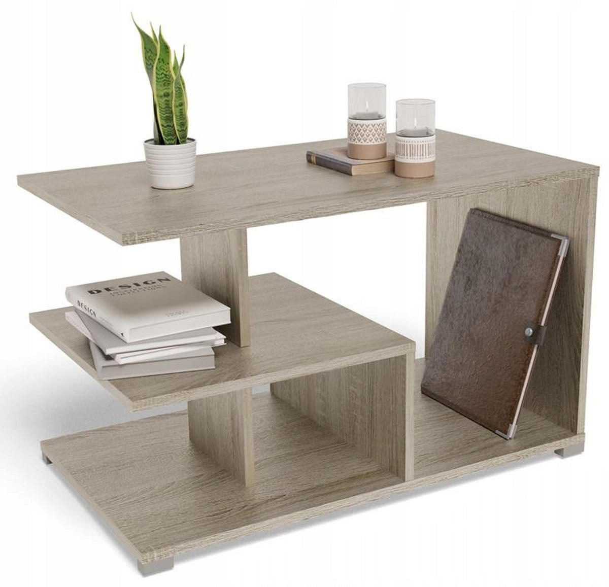 COUCHTISCH TEXAS EX3 Sonoma Eiche 90/51/55 cm - Sonoma Eiche, Holzwerkstoff (51/90/55cm) - Matkam Möbel