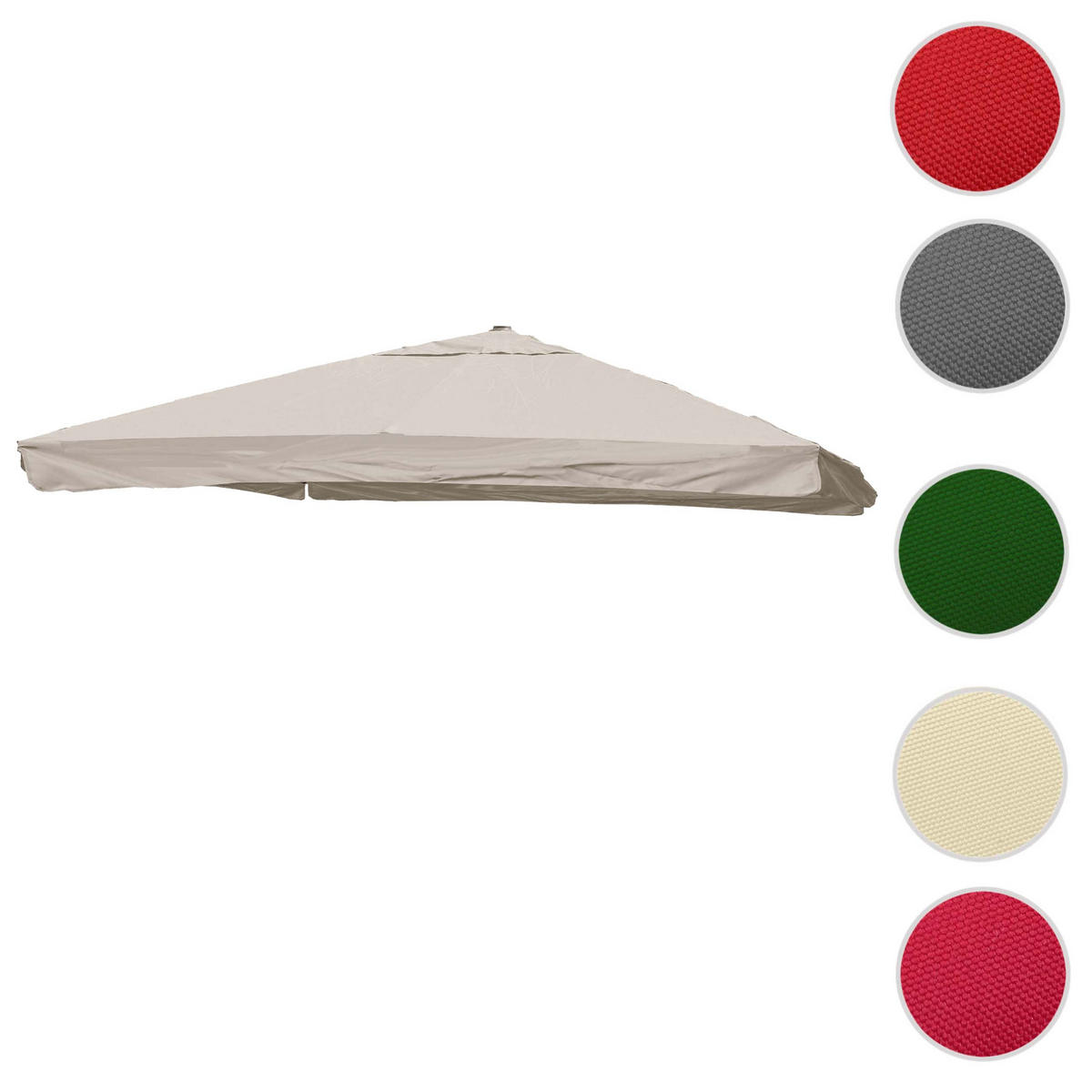 ERSATZ-BEZUG FÜR SCHIRM Ecru - Ecru, Textil (335/335cm) - MCW