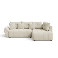 ECKSOFA Genoa Beige - Beige, Holz/Textil (266/190cm) - Graingold