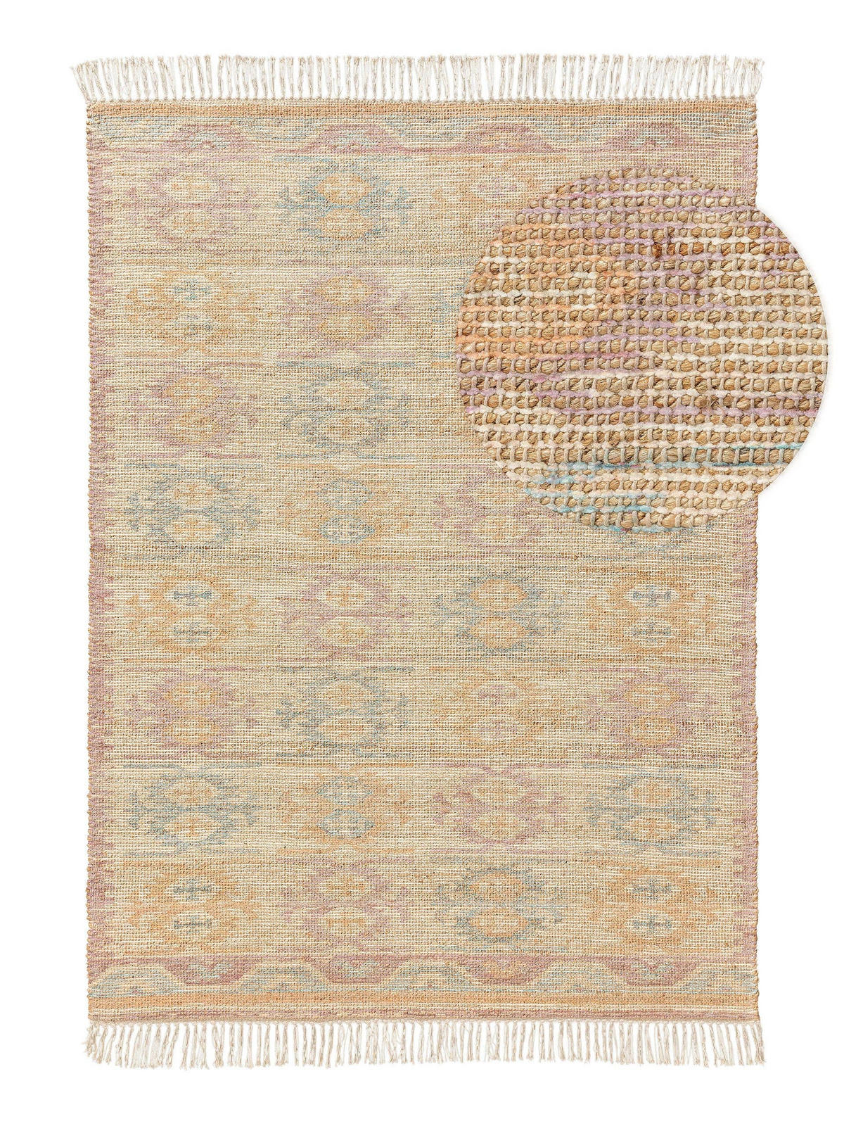 JUTETEPPICH Himal Multicolor 200x300 cm - Multicolor, Textil (200/300cm) - benuta Pop