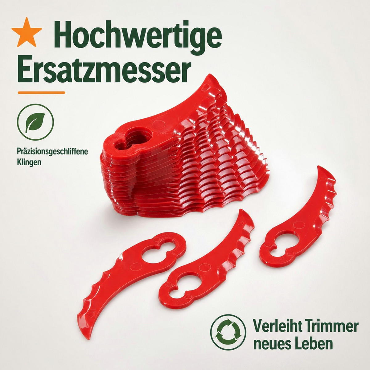 ERSATZMESSER gebogen - Rot, Kunststoff (9.2/2.2/2.5cm) - Westfalia