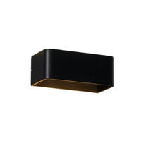 WANDLEUCHTE Quadra, Schwarz, 20cm, Dimmbar - Schwarz, Metall (20/10/8cm) - KOSILUM