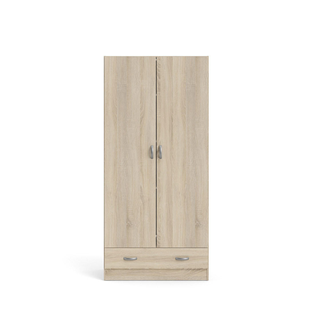 GARDEROBENSCHRANK Eiche Dekor - Eiche Wotan, Holzwerkstoff (80/171/36cm) - ebuy24