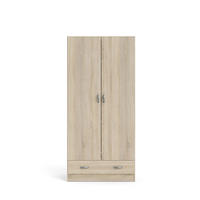 GARDEROBENSCHRANK Eiche Dekor - Eiche Wotan, Holzwerkstoff (80/171/36cm) - ebuy24