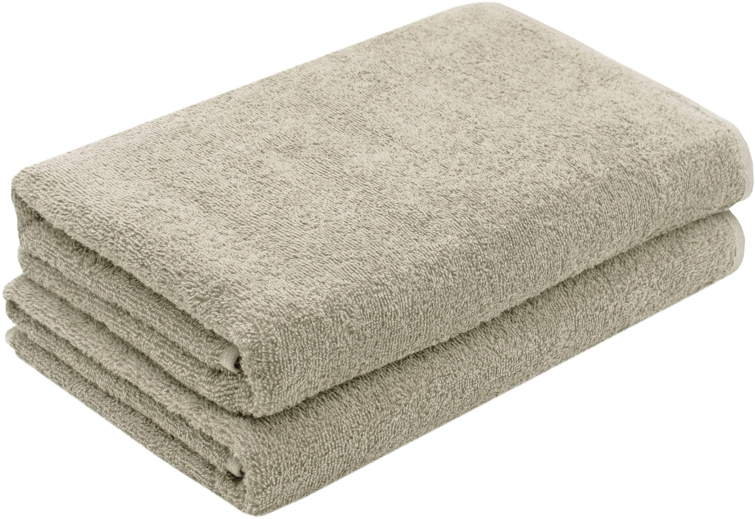 DUSCHTÜCHER, 2er-Set, 70x140 cm, 100% Baumwolle, Braun - Cappuccino, Textil (70/140cm) - Zollner