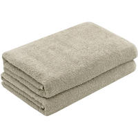 DUSCHTÜCHER, 2er-Set, 70x140 cm, 100% Baumwolle, Braun - Cappuccino, Textil (70/140cm) - Zollner