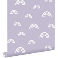 TAPETE Regenbogen 50 x 900 cm - Lila, Papier (50/0.1cm) - ESTAhome