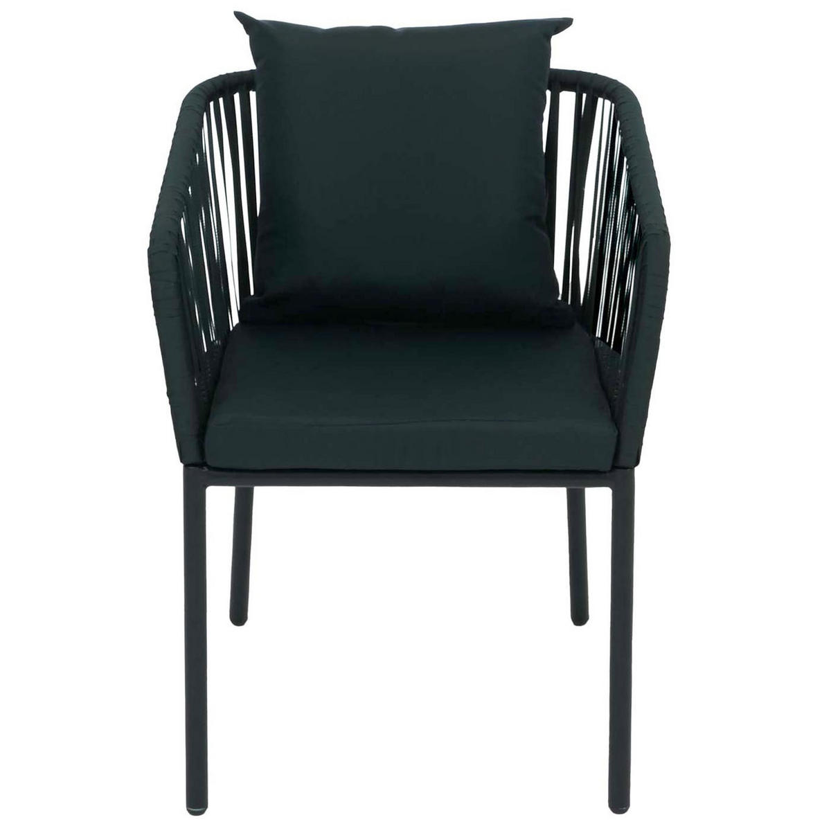 GARTENSTUHL 2er-Set 75x55x55cm Dunkelgrün - Grün, Metall (55/75/55cm) - PROREGAL