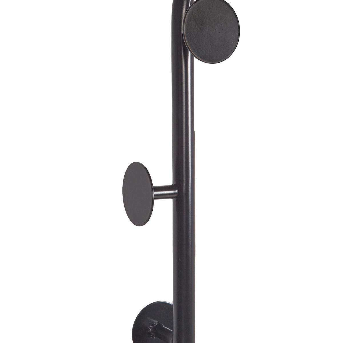 GARDEROBENSTÄNDER Metall schwarz 169 cm Cozad - Schwarz, Metall (48/170/30cm) - Beliani