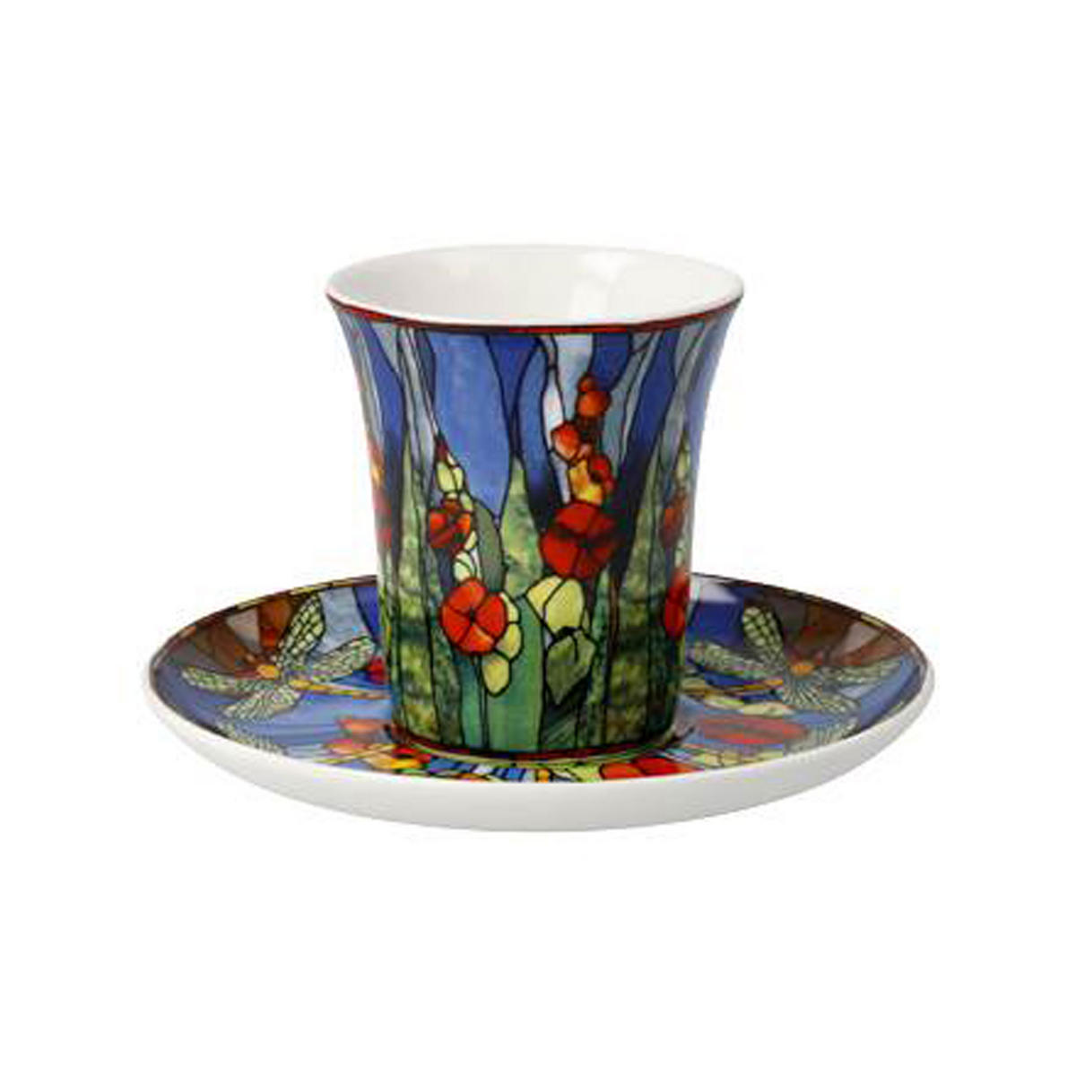 ESPRESSOTASSE Tiffany - Libellee, Fine Bone China - Multicolor, Keramik (0.1L) - Goebel