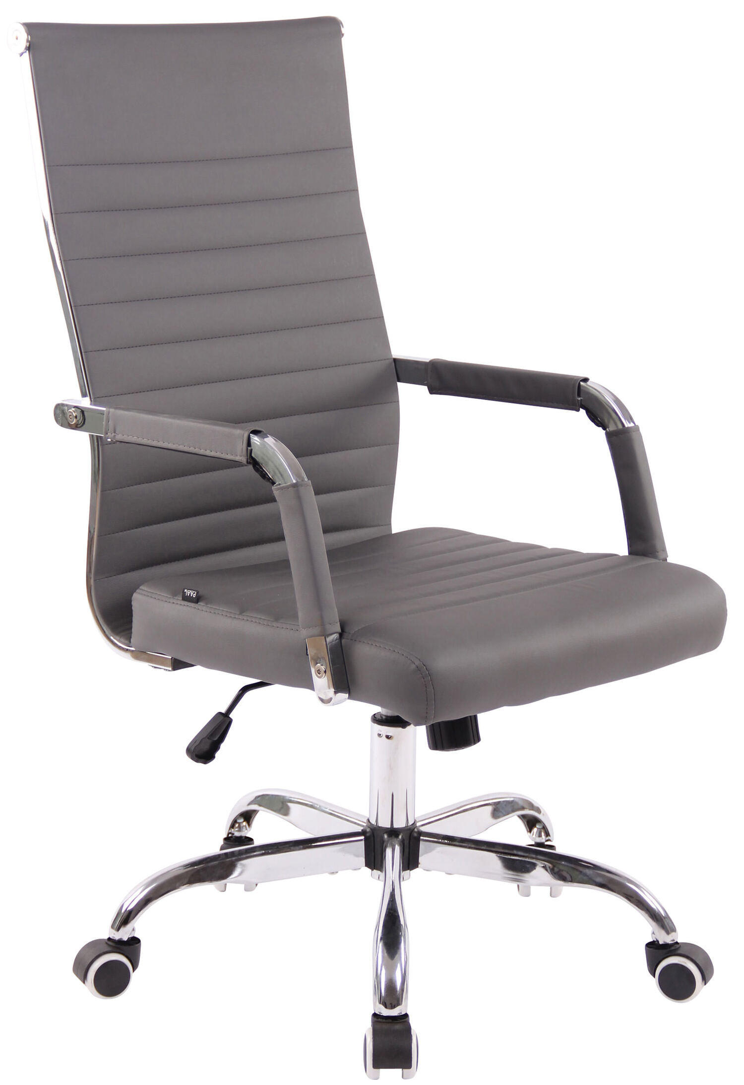 BÜROSTUHL Amadeus, Kunstleder Grau - Grau, Textil/Metall (51/106/63cm) - TPFLiving
