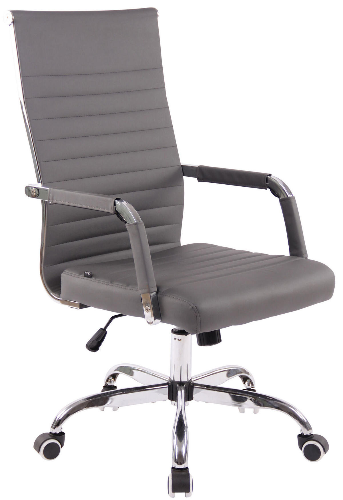 BÜROSTUHL Amadeus, Kunstleder Grau - Grau, Textil/Metall (51/106/63cm) - TPFLiving