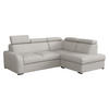 ECKSOFA Oslo 2rRLXp, Seite: Rechts 2R+R+LXP - Silberfarben/Creme, Holz/Textil (250/200cm) - MIRJAN24