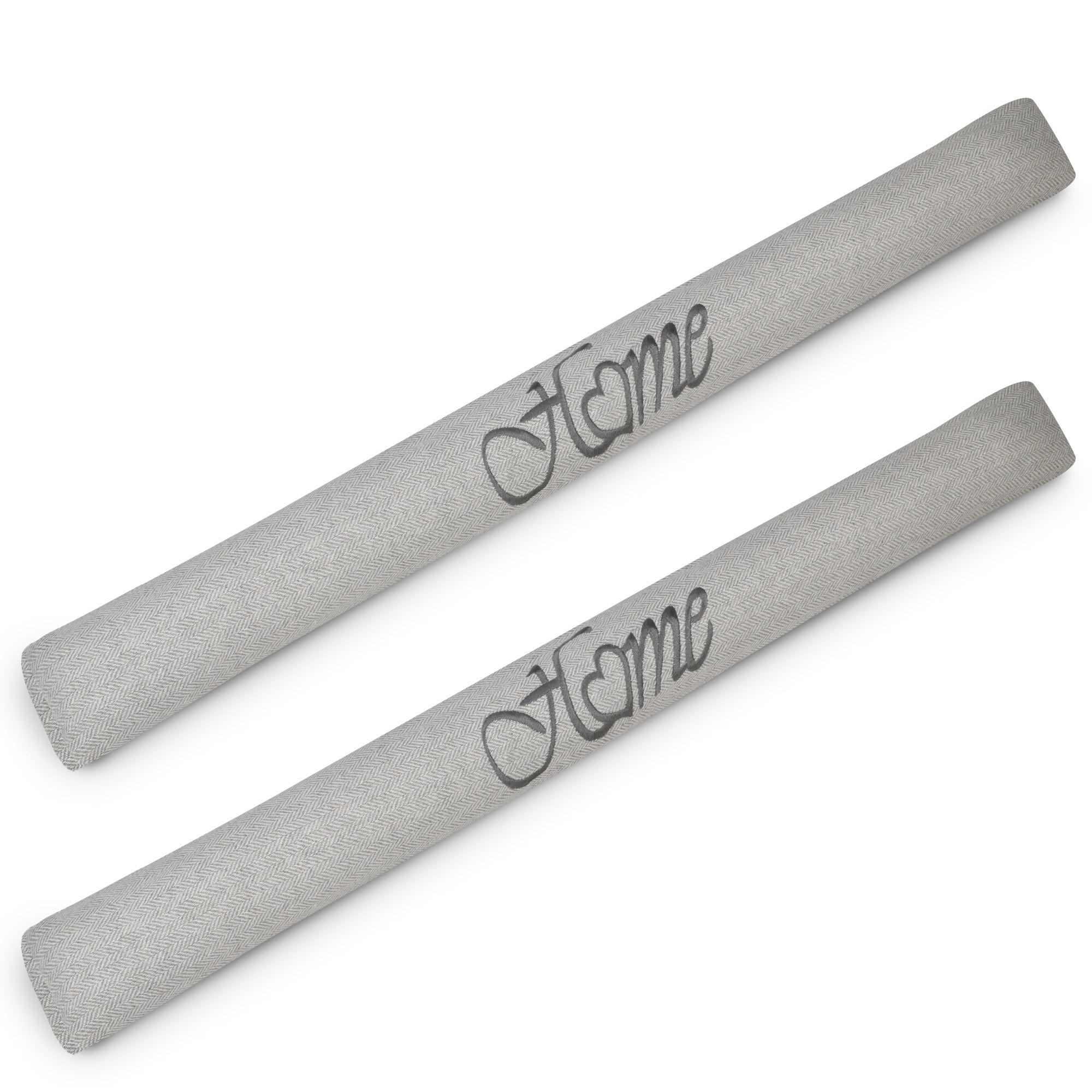 ZUGLUFTSTOPPER Tuuli HO 8x90cm Hellgrau (2ltg) - Hellgrau, Naturmaterialien/Textil (8/90cm) - Beautissu 