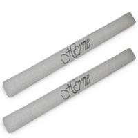 ZUGLUFTSTOPPER Tuuli HO 8x90cm Hellgrau (2ltg) - Hellgrau, Naturmaterialien/Textil (8/90cm) - Beautissu 