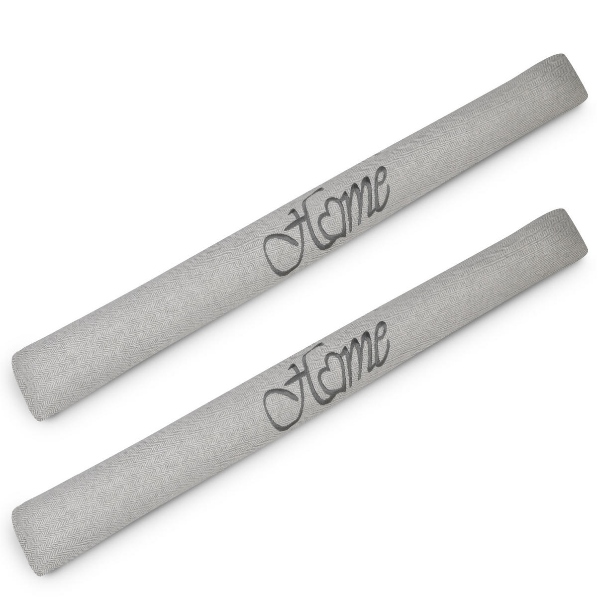 ZUGLUFTSTOPPER Tuuli HO 8x90cm Hellgrau (2ltg) - Hellgrau, Naturmaterialien/Textil (8/90cm) - Beautissu 