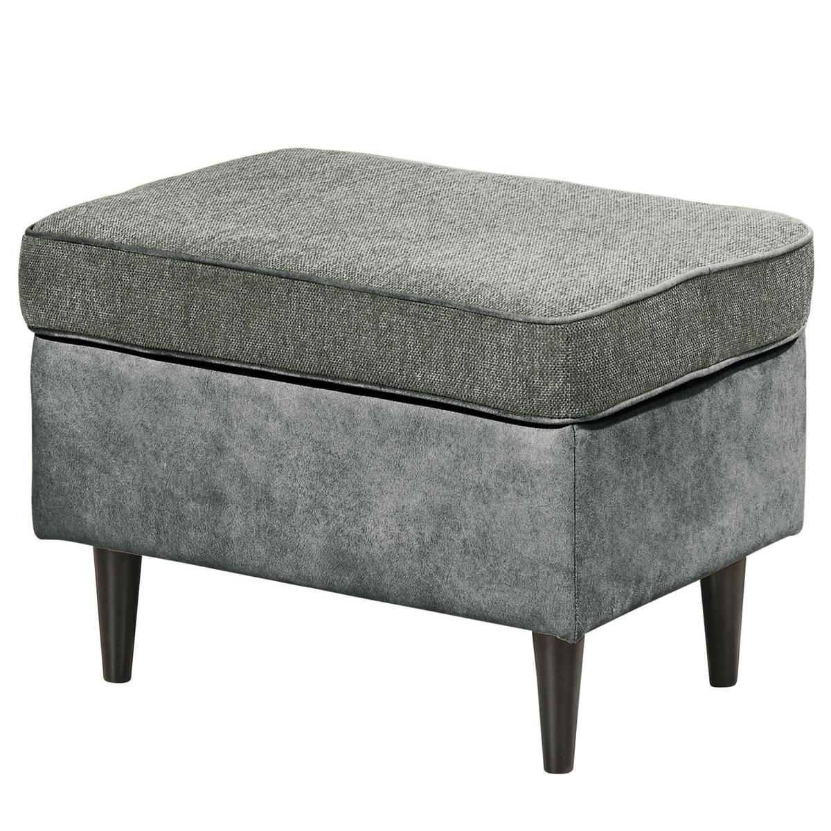 SESSEL - Schwarz/Grau, Holzwerkstoff/Buchenholz (78/102/98cm) - home24